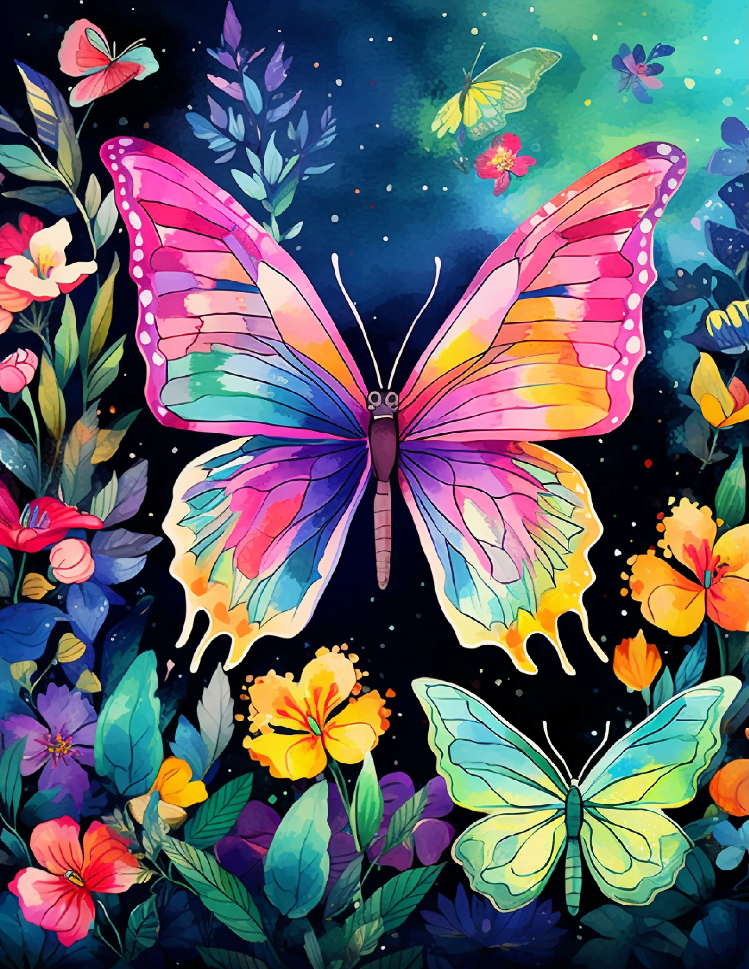 95 Butterfly Coloring Pages 1 - Robs Books