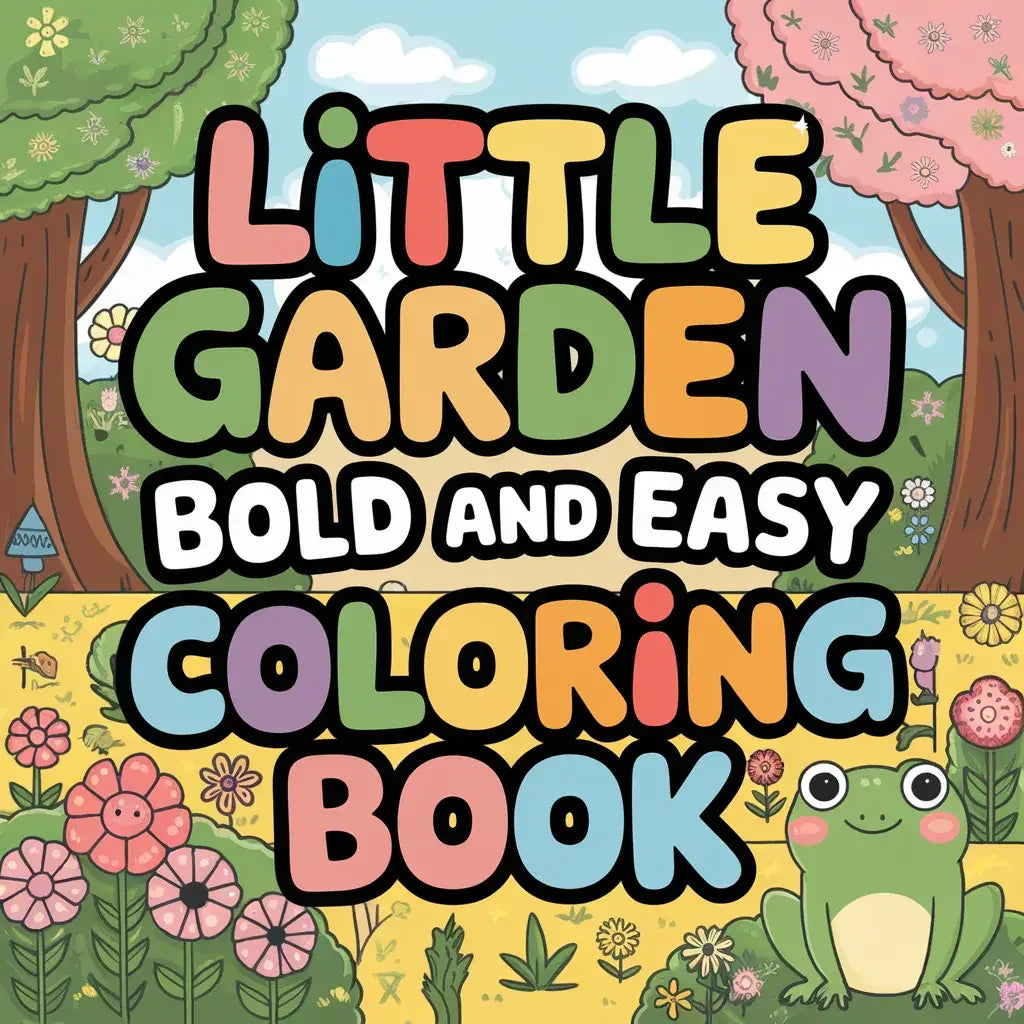 Little Garden Bold Easy Coloring Pages-Robs Books
