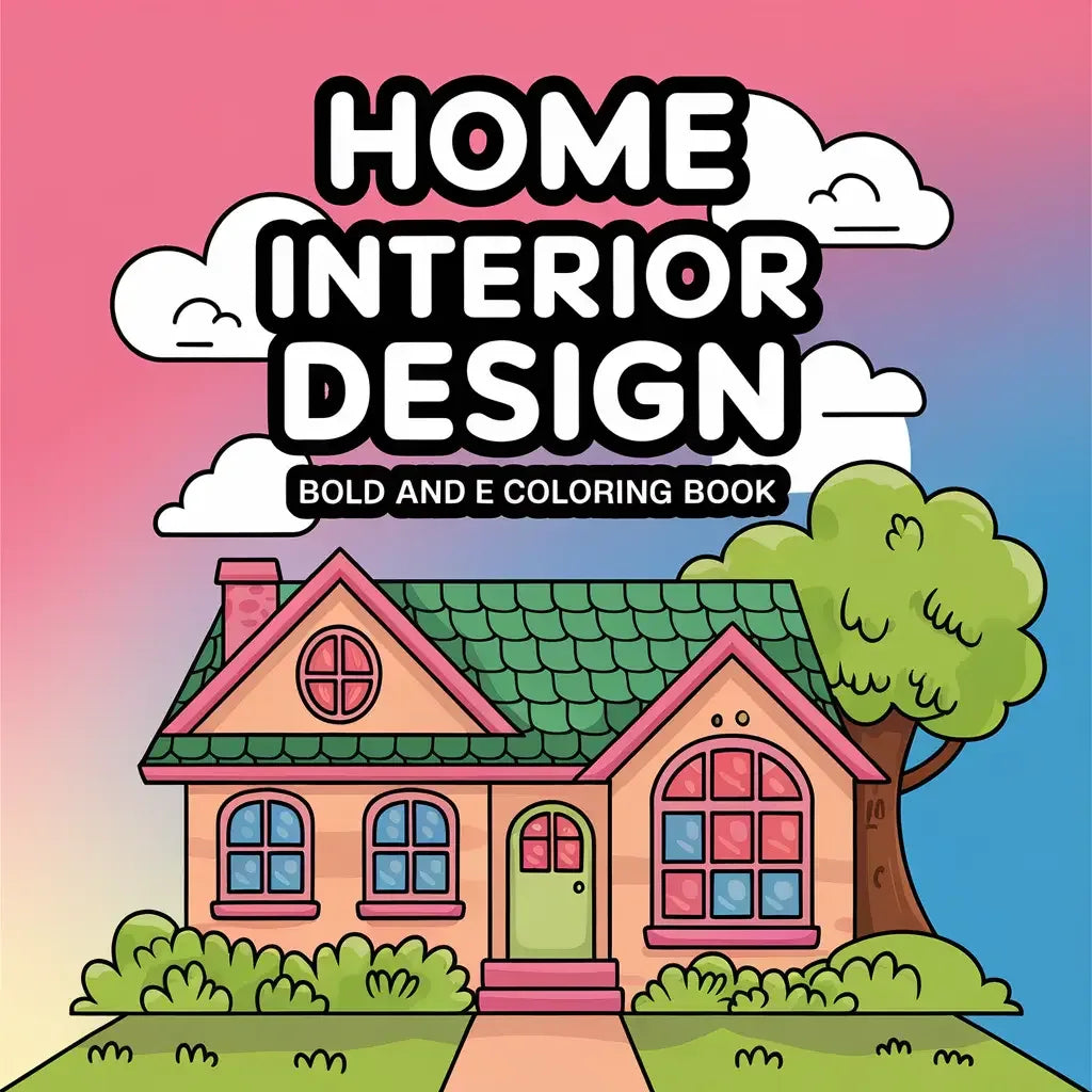 Home Interior Design Coloring Pages-Robs Books