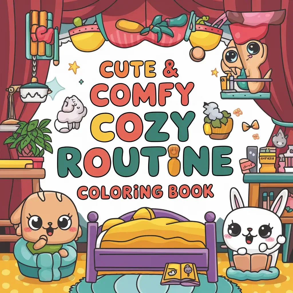 Cute Stuff Bold and Easy Coloring Pages-Robs Books