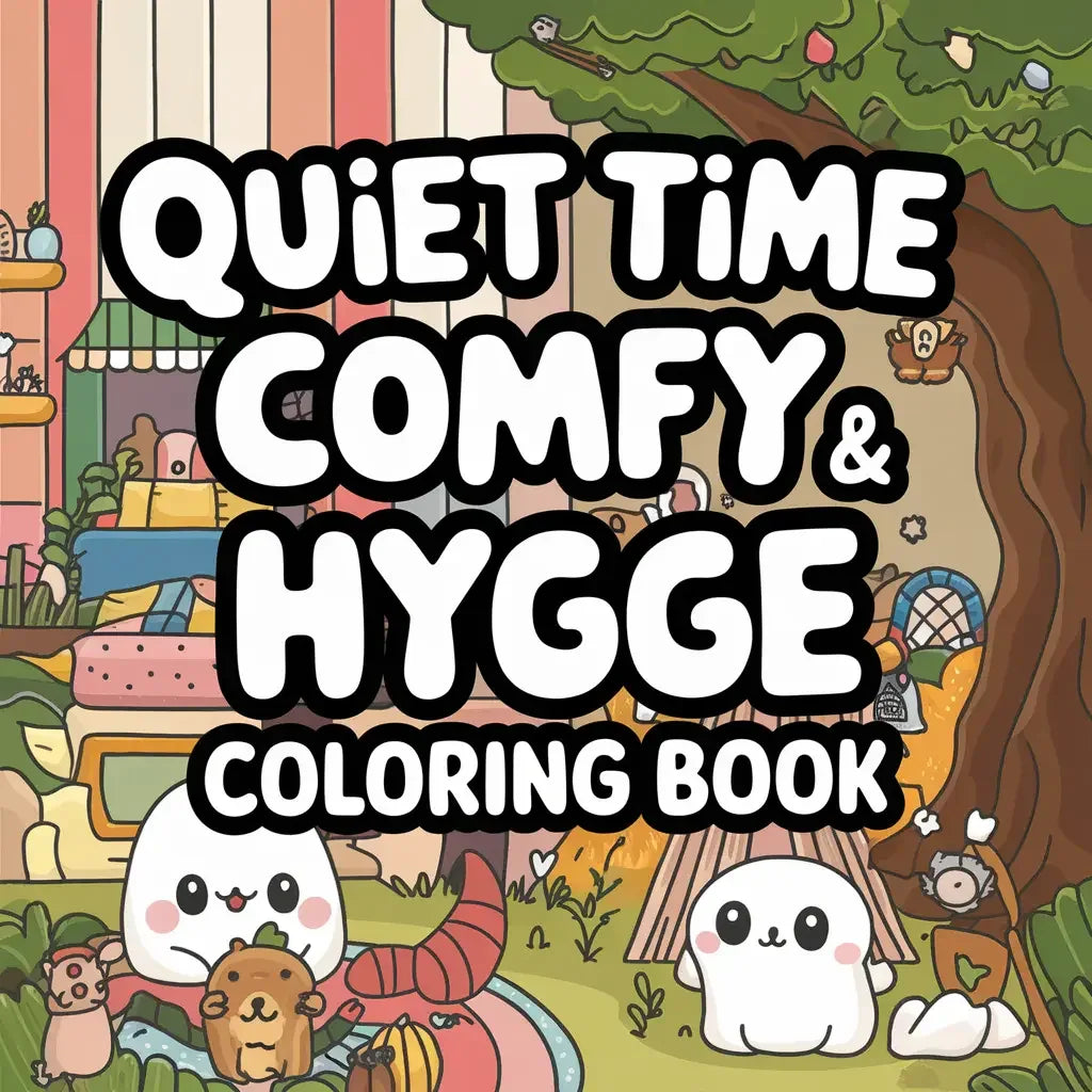 Quiet Time Comfy & Hygge Coloring Pages-Robs Books