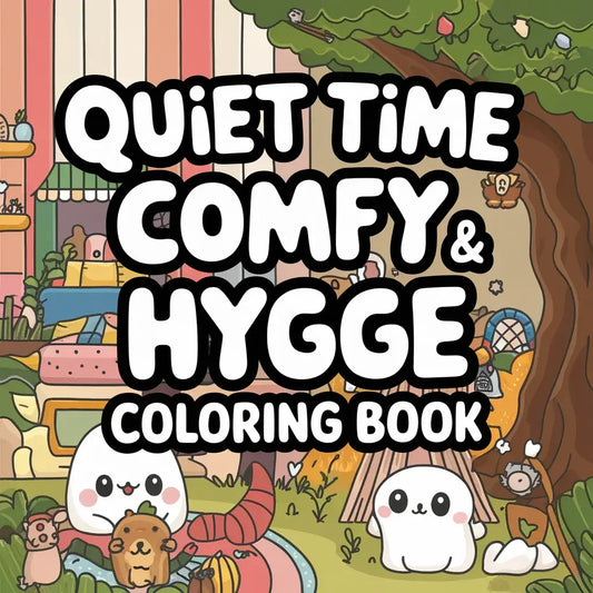 Quiet Time Comfy & Hygge Coloring Pages-Robs Books