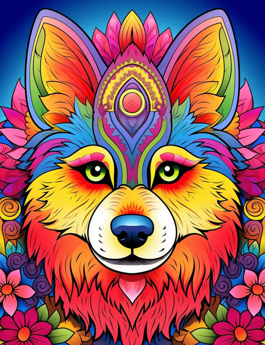 Animal mandala coloring pages for Adults 2-Robs Books