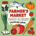 Farmer Market Bold Easy Coloring Pages - Robs Books