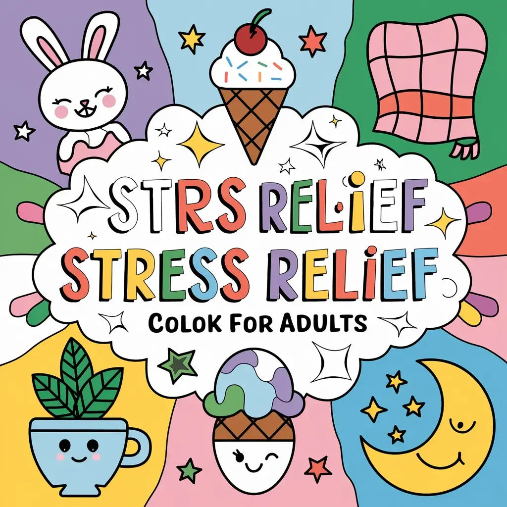 Stress Relief Coloring Pages for Adults-Robs Books