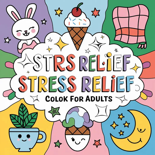 Stress Relief Coloring Pages for Adults-Robs Books