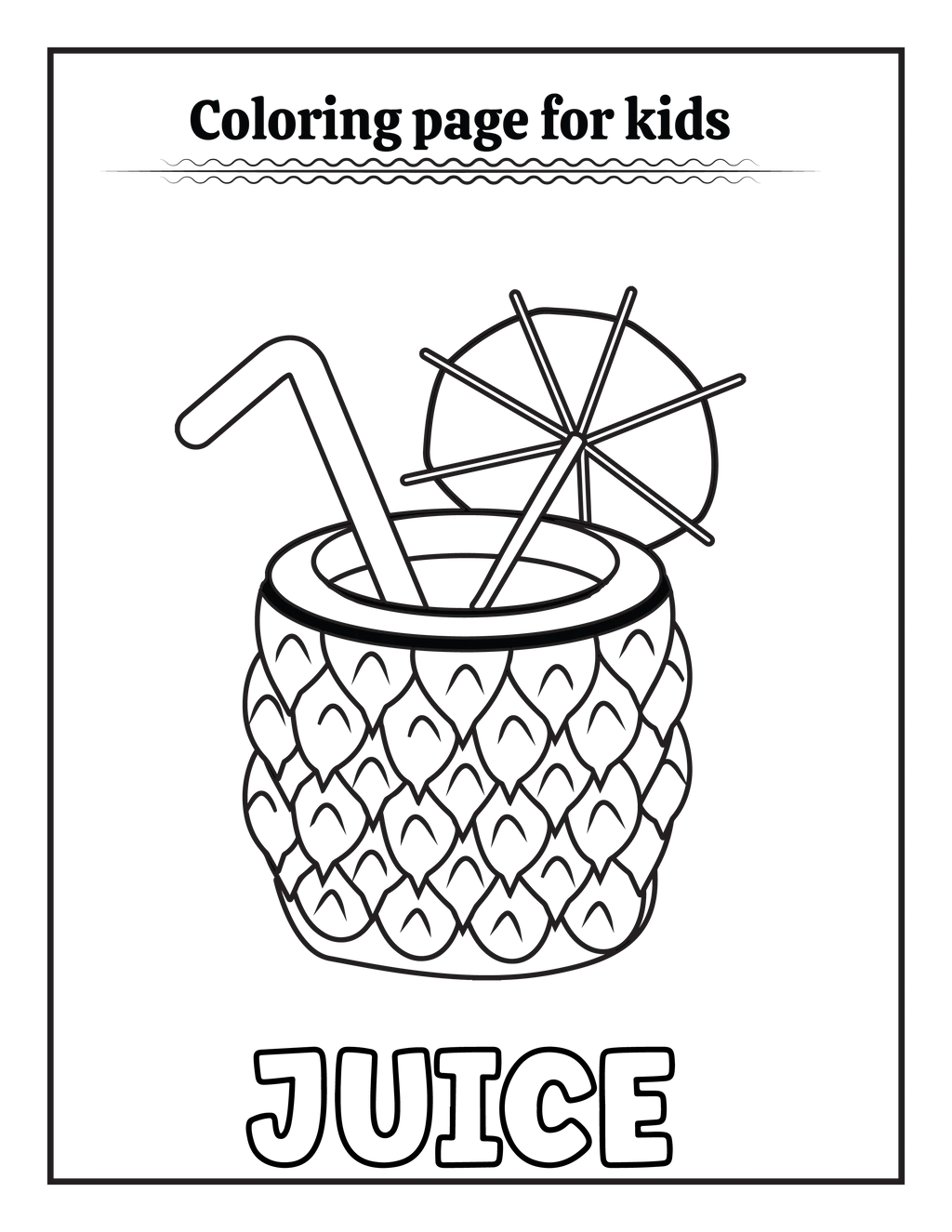 50 Summer Coloring pages for Kids - Robs Books