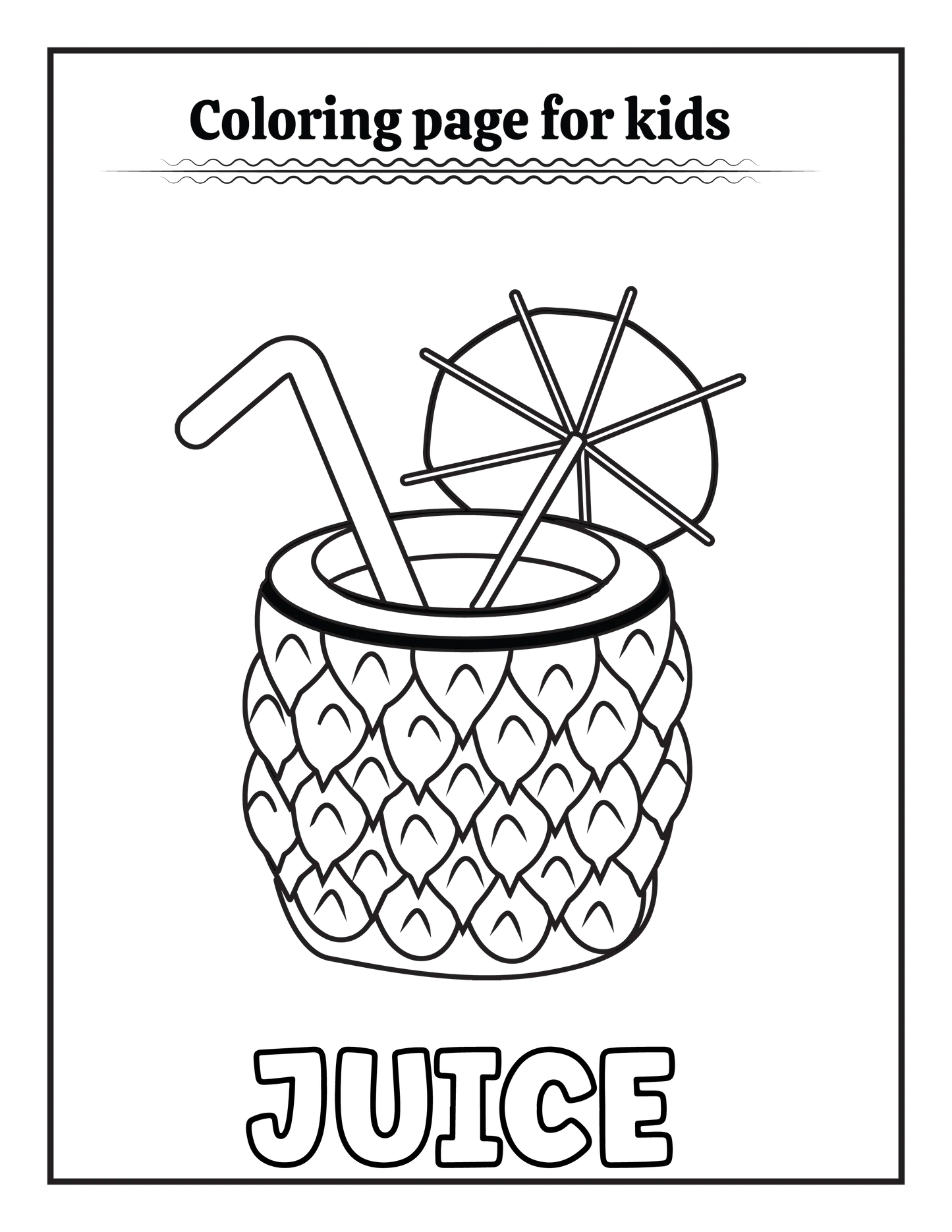 50 Summer Coloring pages for Kids-Robs Books