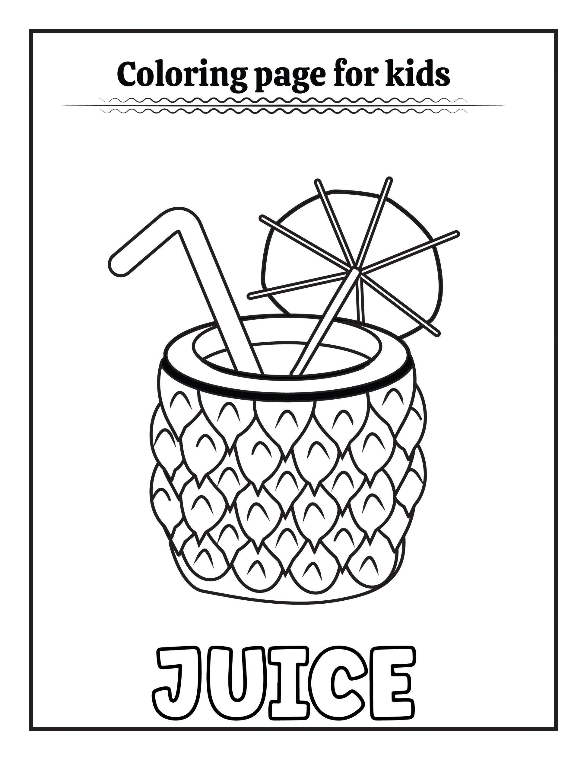 50 Summer Coloring pages for Kids-Robs Books