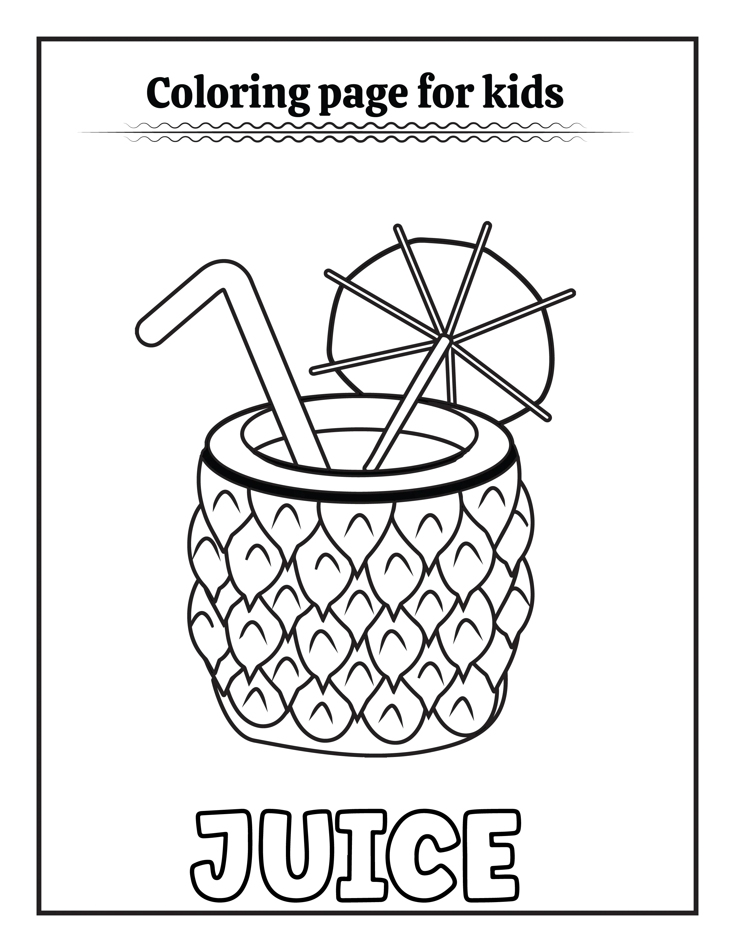 50 Summer Coloring pages for Kids - Robs Books