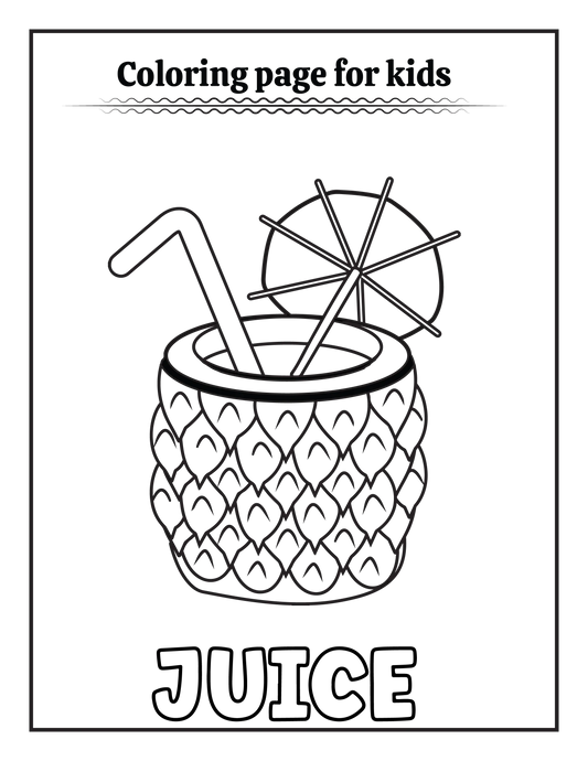 50 Summer Coloring pages for Kids-Robs Books
