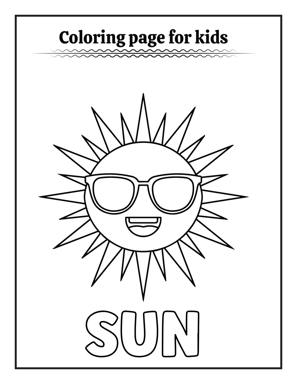 50 Summer Coloring pages for Kids - Robs Books