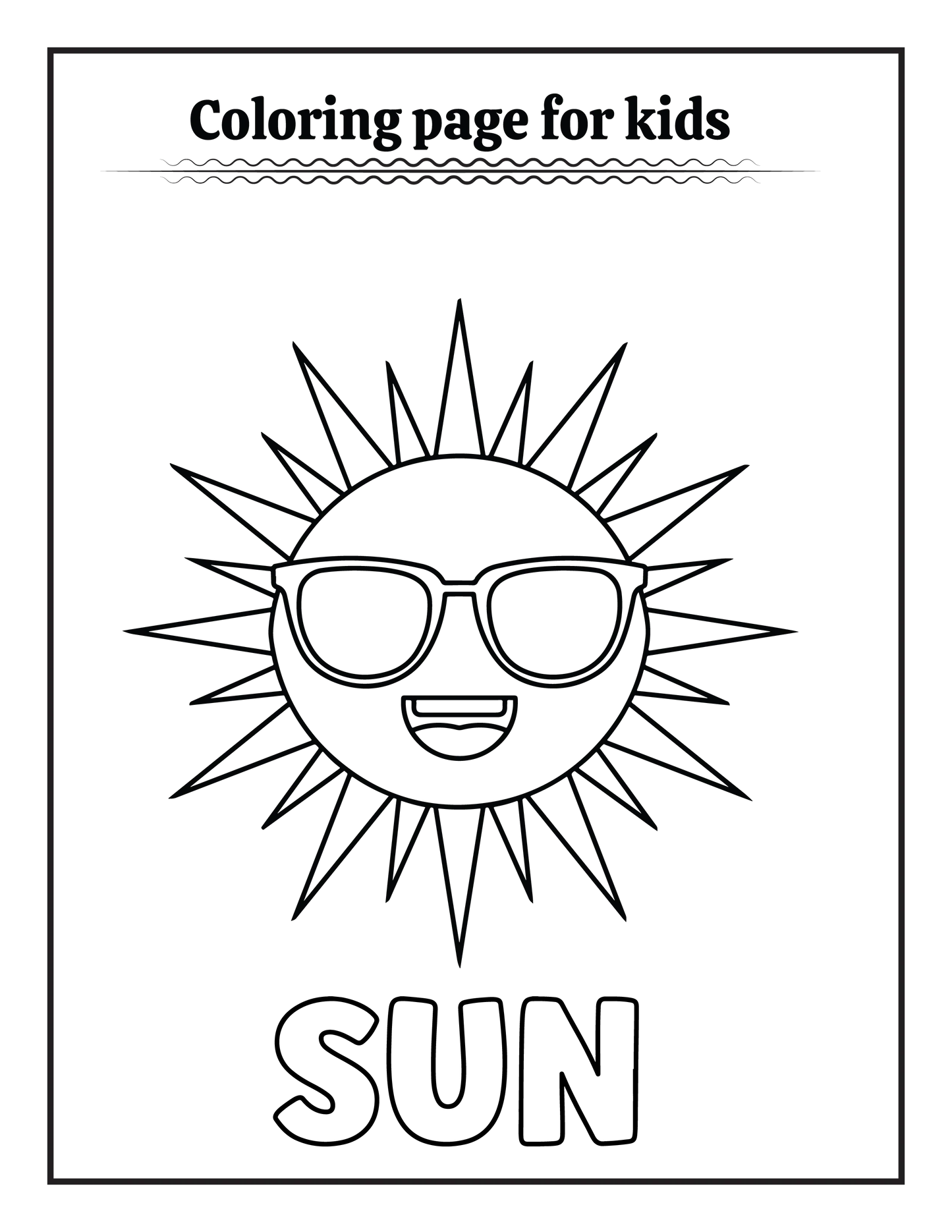 50 Summer Coloring pages for Kids-Robs Books