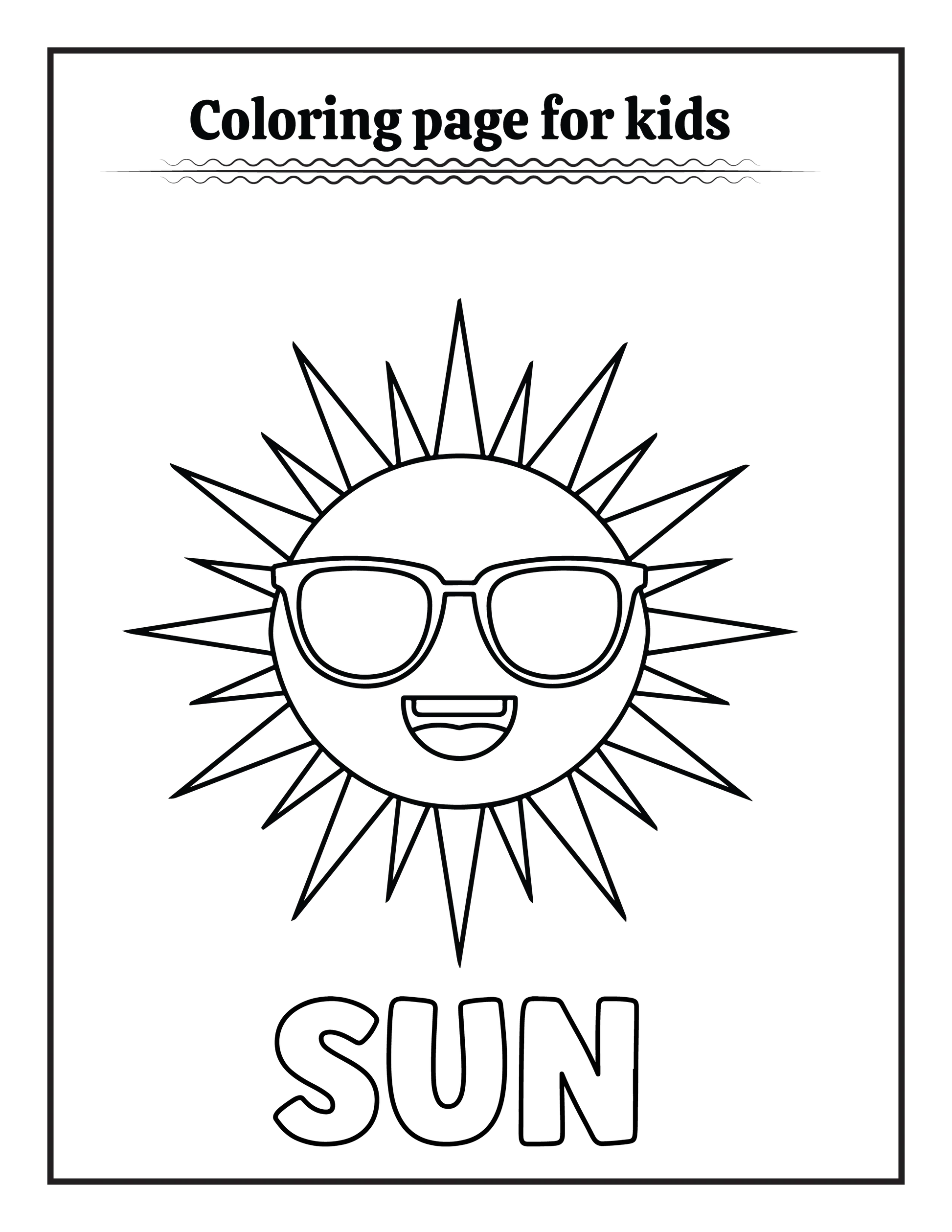 50 Summer Coloring pages for Kids-Robs Books