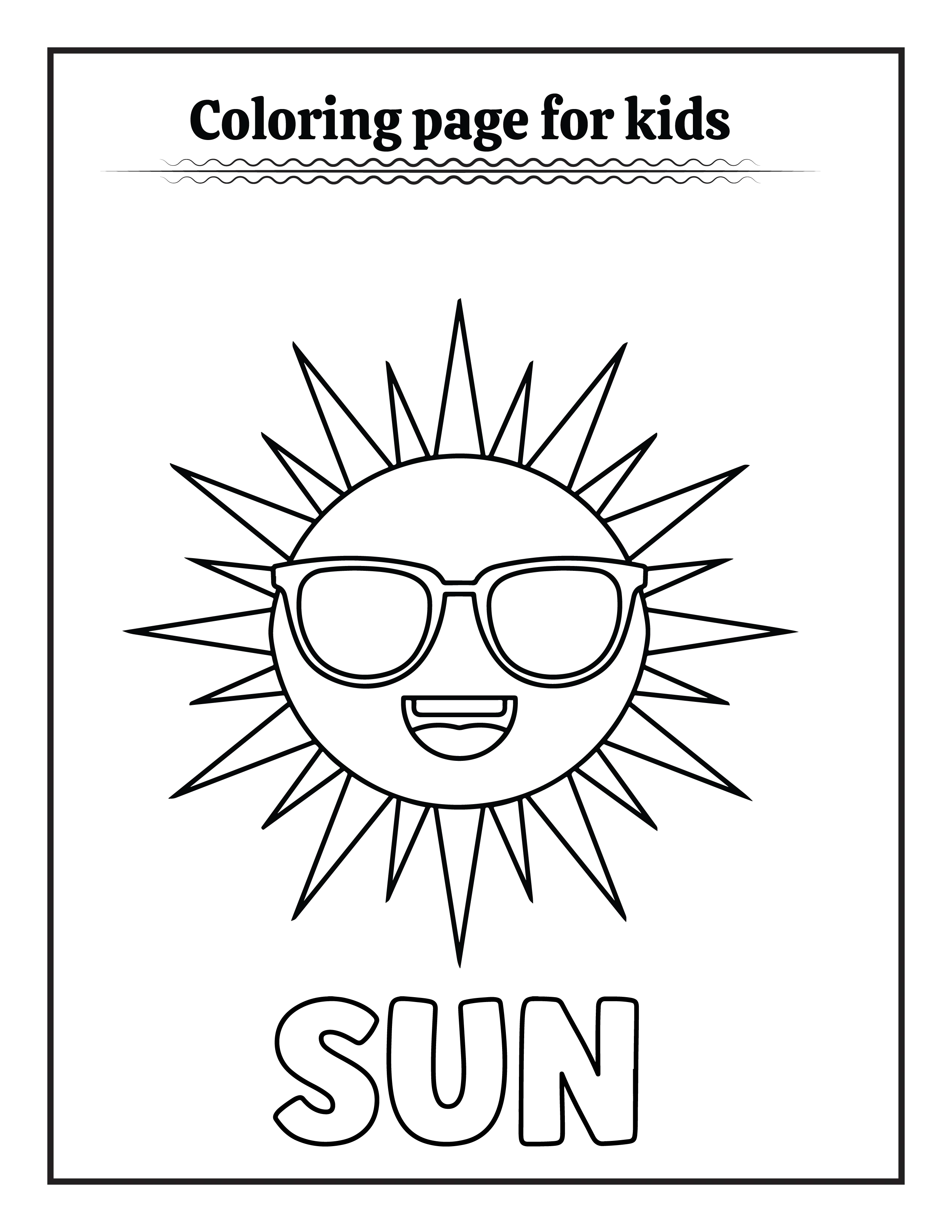 50 Summer Coloring pages for Kids - Robs Books