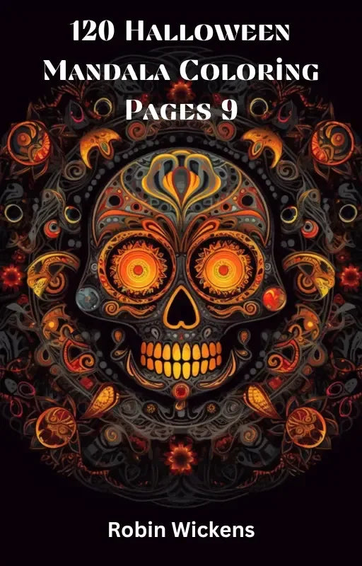 120 Halloween Mandala Coloring Pages-Robs Books