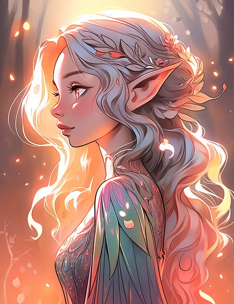 300 Elf Princess Coloring Pages 11-Robs Books