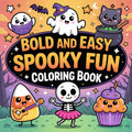 Bold and Easy Spooky Fun Coloring Pages - Robs Books