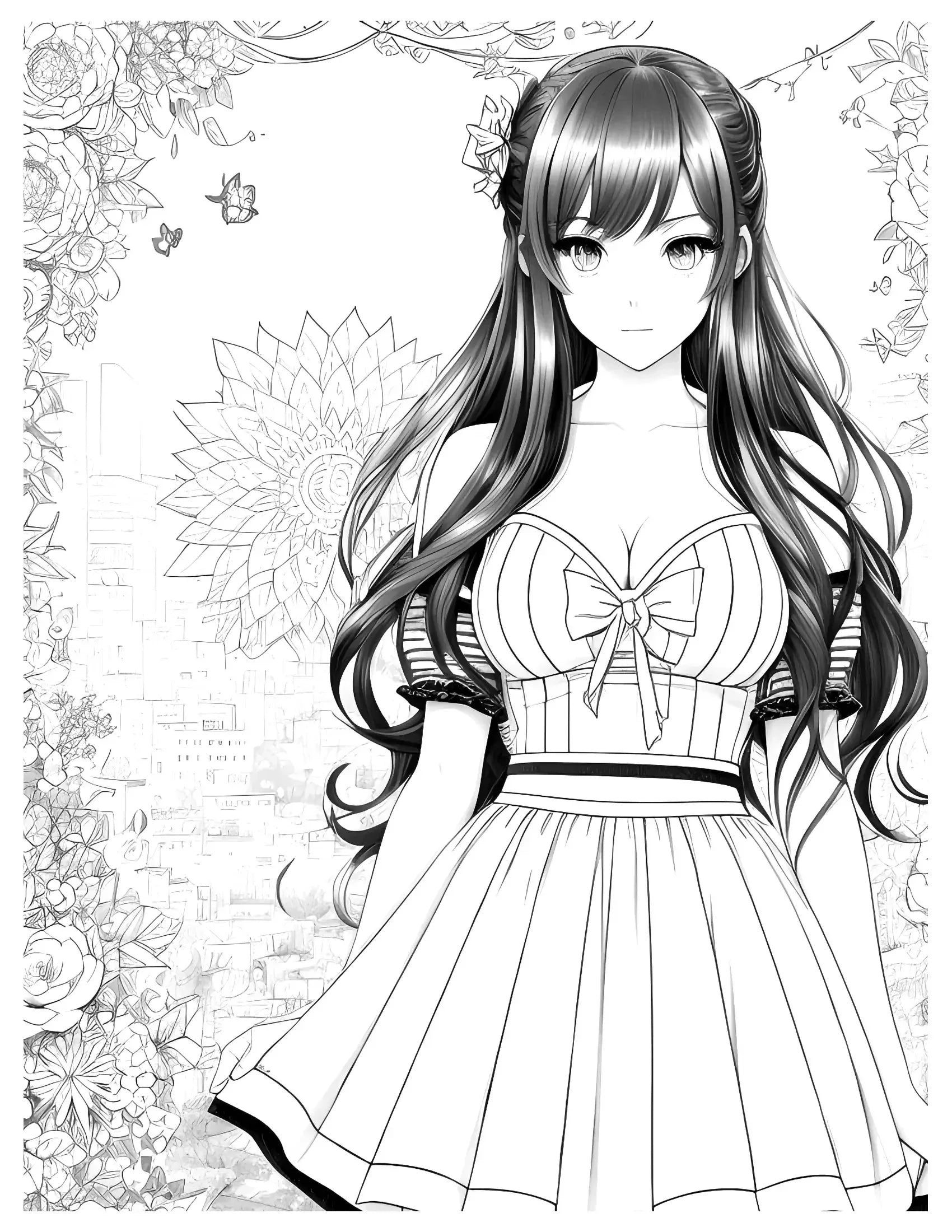 Cute Anime Girl In the City-Robs Books