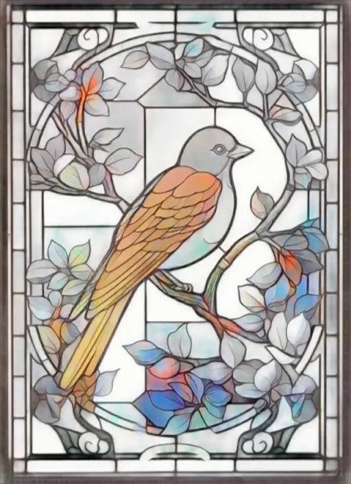 150 Stained Glass Coloring pages 2-Robs Books