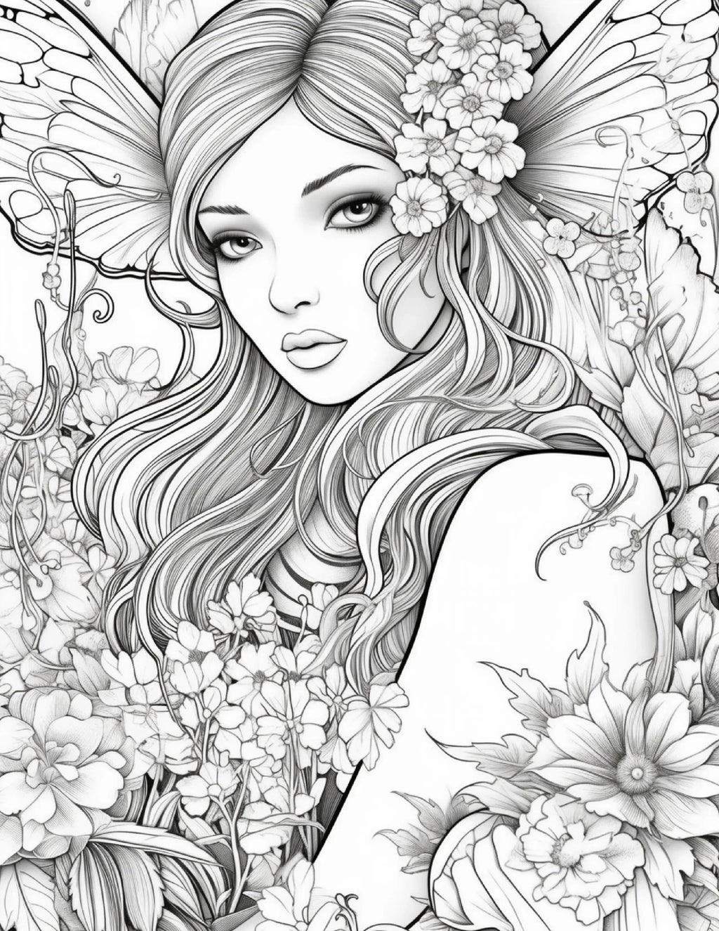 104 Forest Fairy Coloring Pages - Robs Books