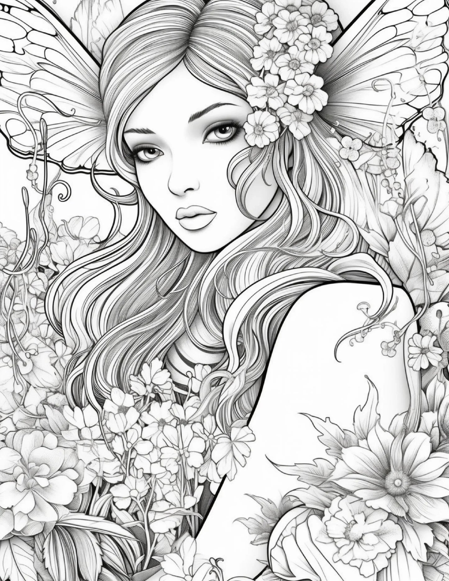104 Forest Fairy Coloring Pages-Robs Books