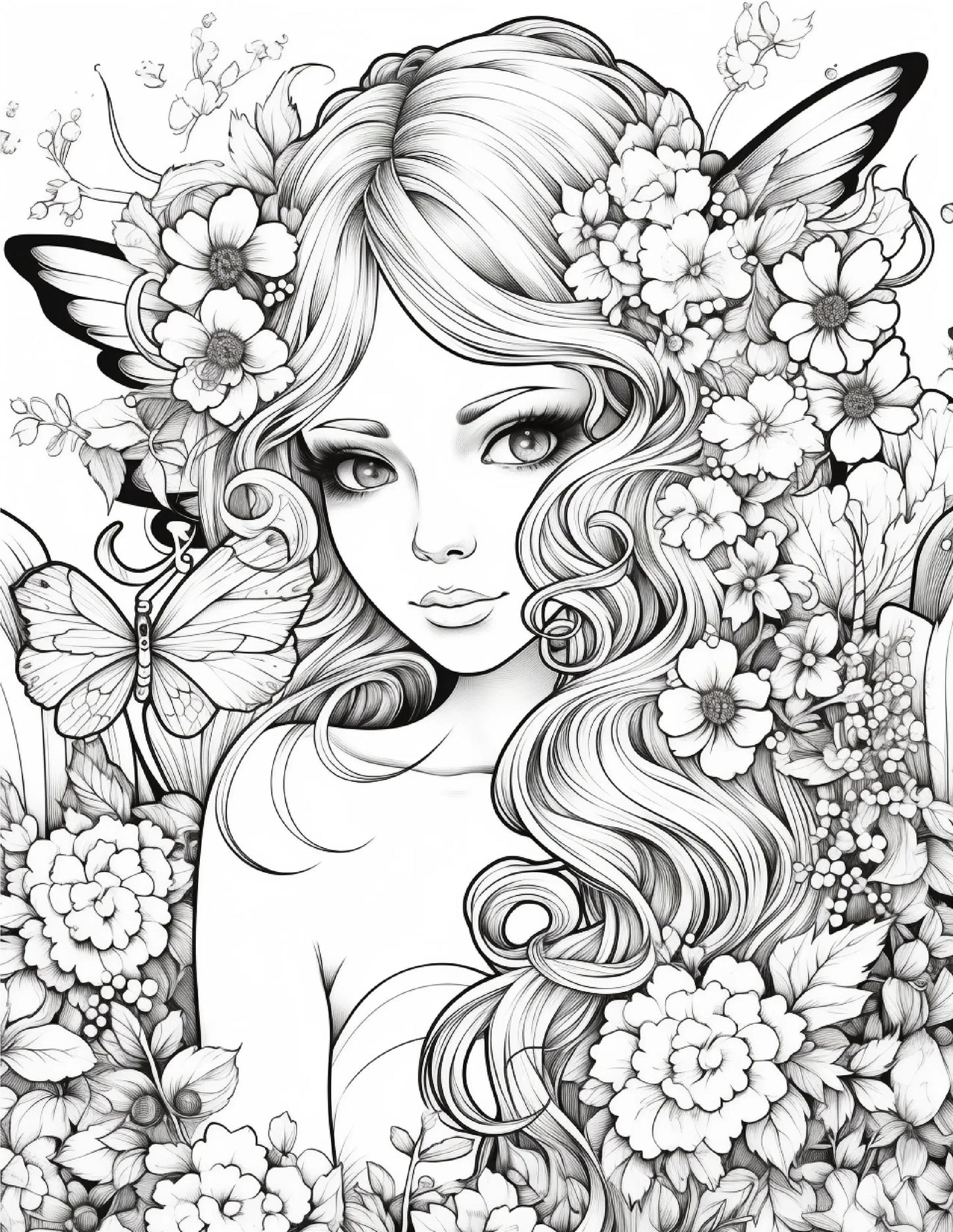 104 Forest Fairy Coloring Pages-Robs Books