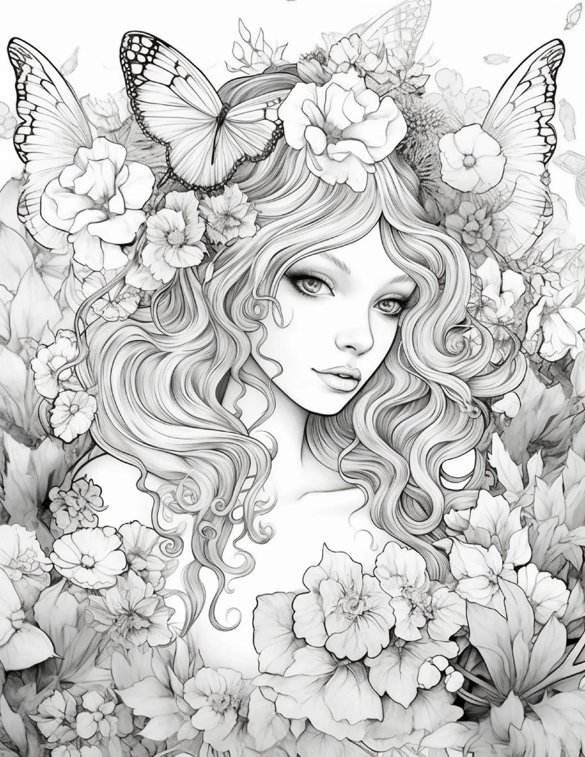 104 Forest Fairy Coloring Pages-Robs Books