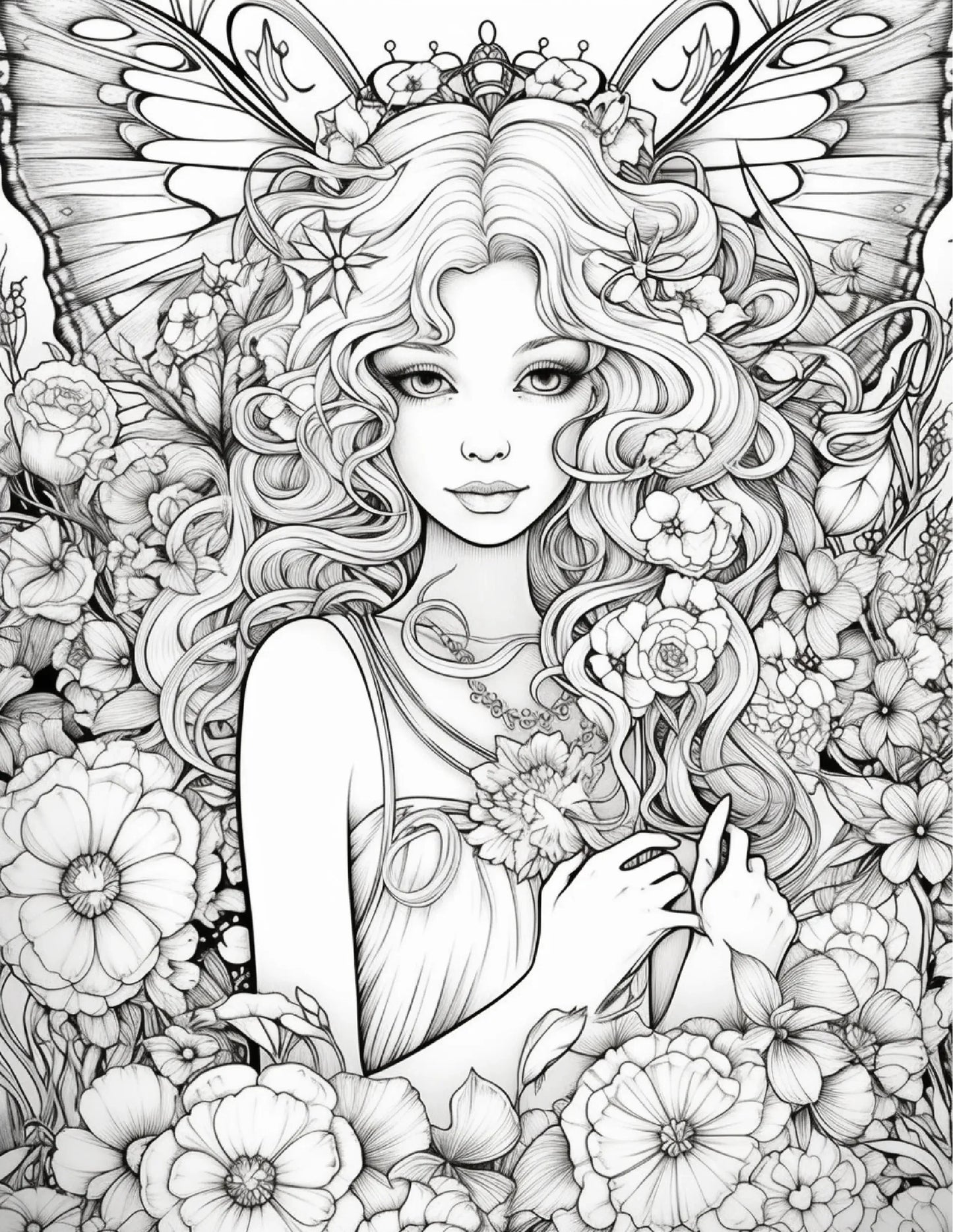 104 Forest Fairy Coloring Pages-Robs Books