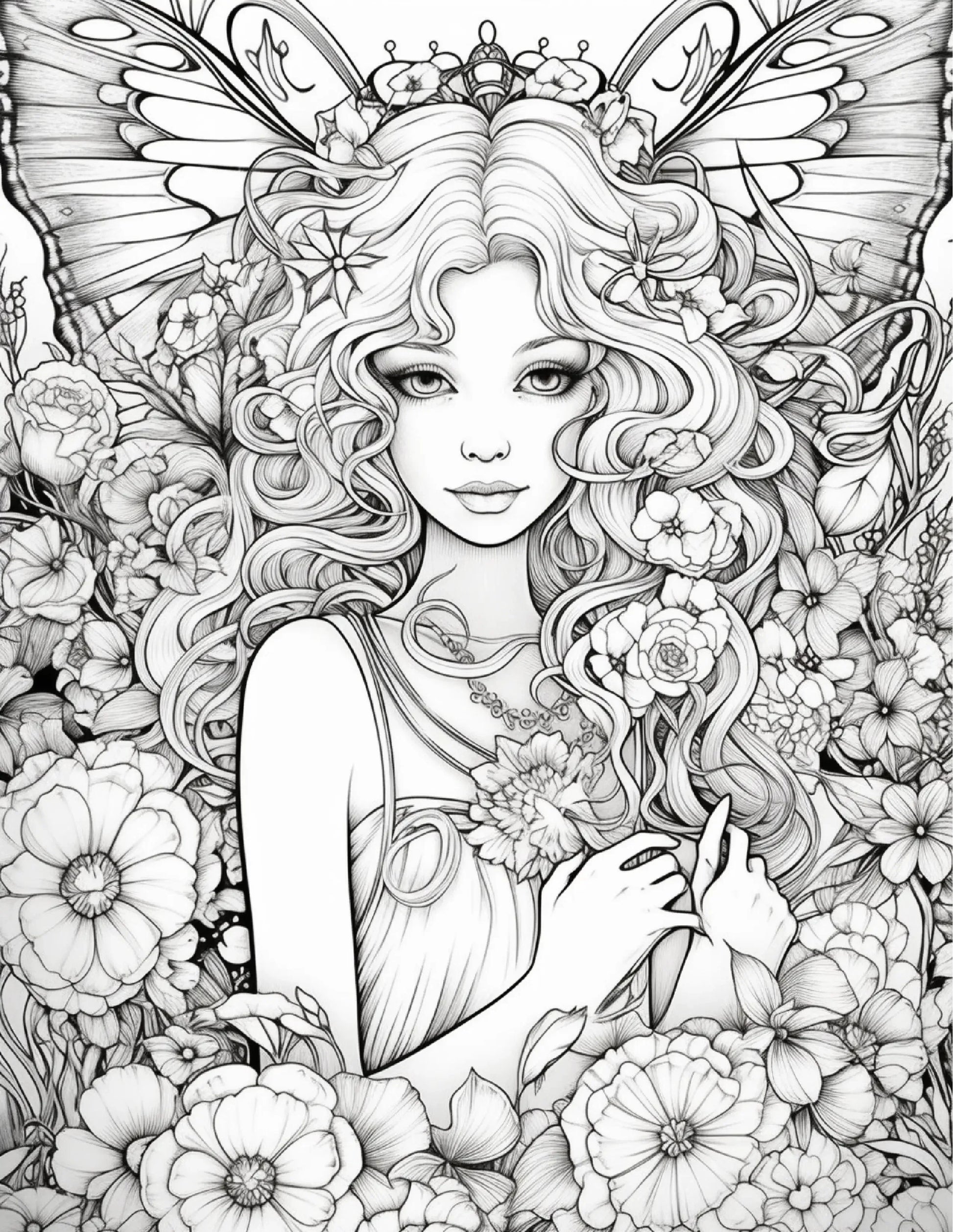 104 Forest Fairy Coloring Pages-Robs Books