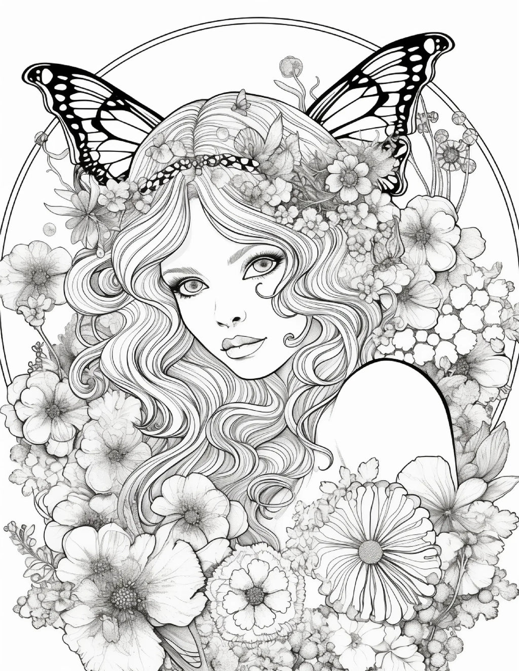 104 Forest Fairy Coloring Pages - Robs Books