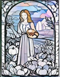100 Stained-Glass Autumn Coloring 6 - Robs Books