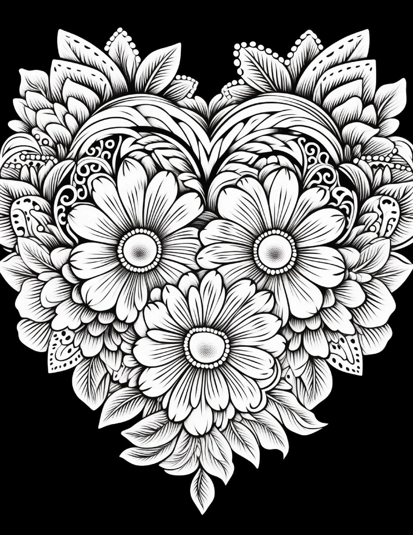 230 Heart Coloring Book Pages-Robs Books