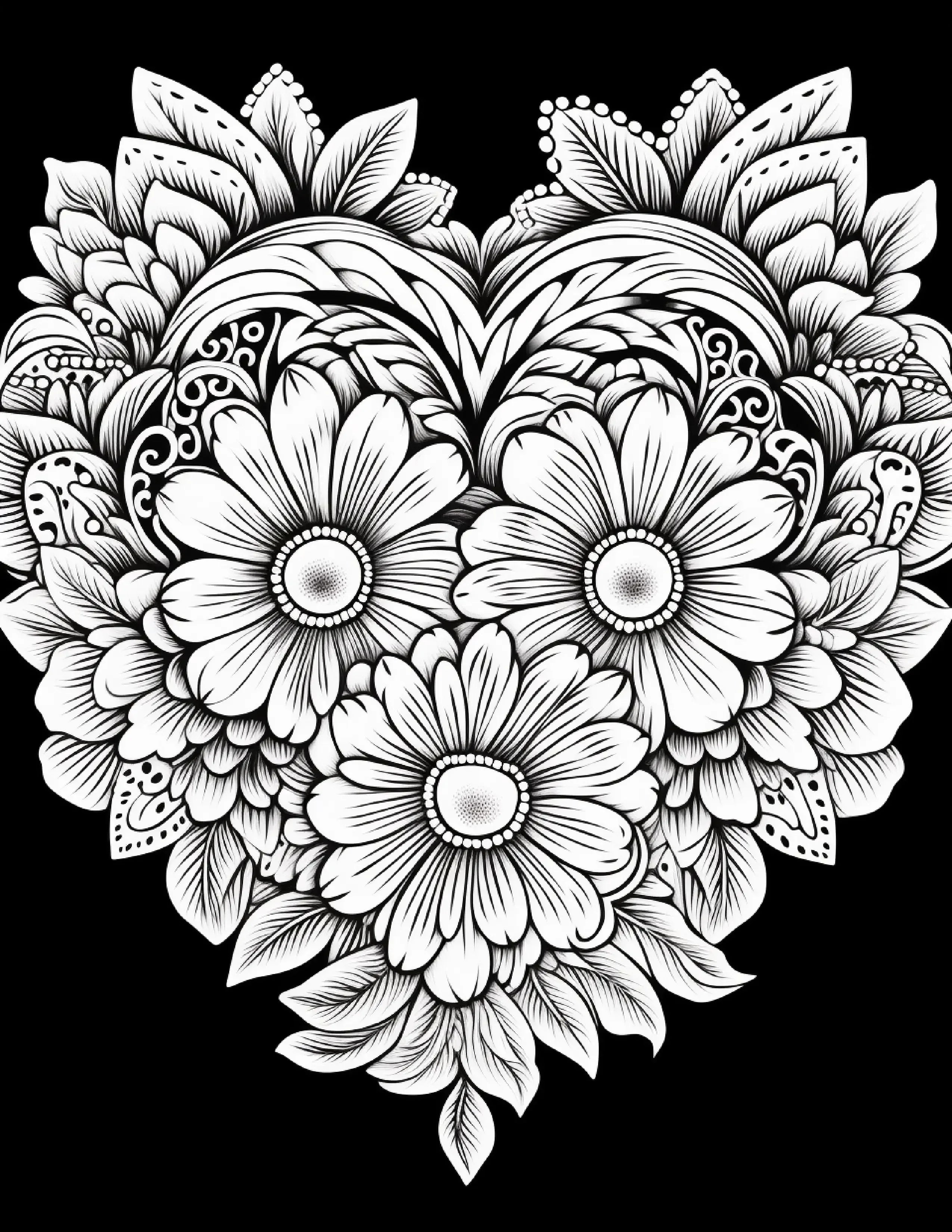 230 Heart Coloring Book Pages - Robs Books