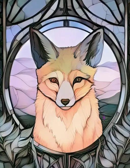 145 Animals Stained Glass Coloring-Robs Books
