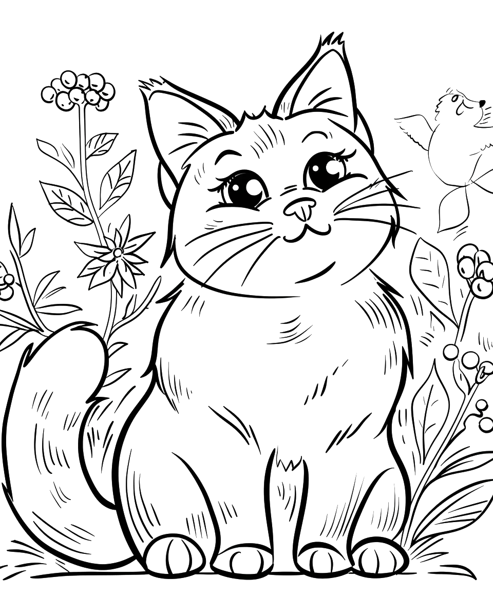 100 Kitty Cat Coloring Book-Robs Books