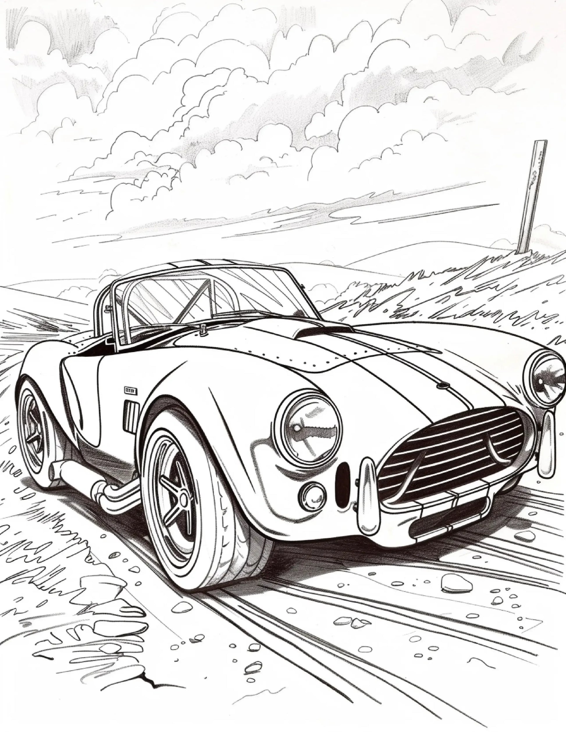 85 Sports Car Coloring Pages 2-Robs Books