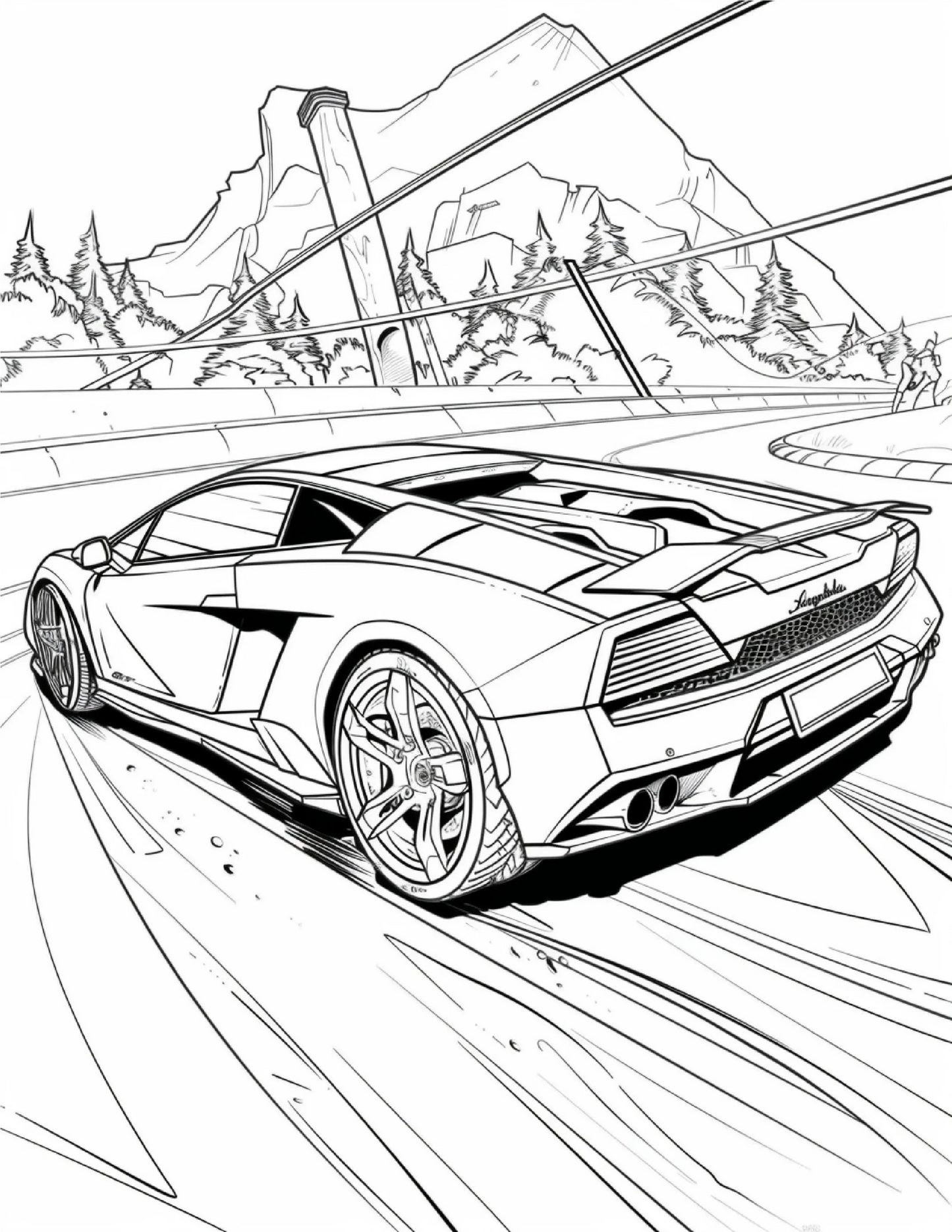 85 Sports Car Coloring Pages 1-Robs Books