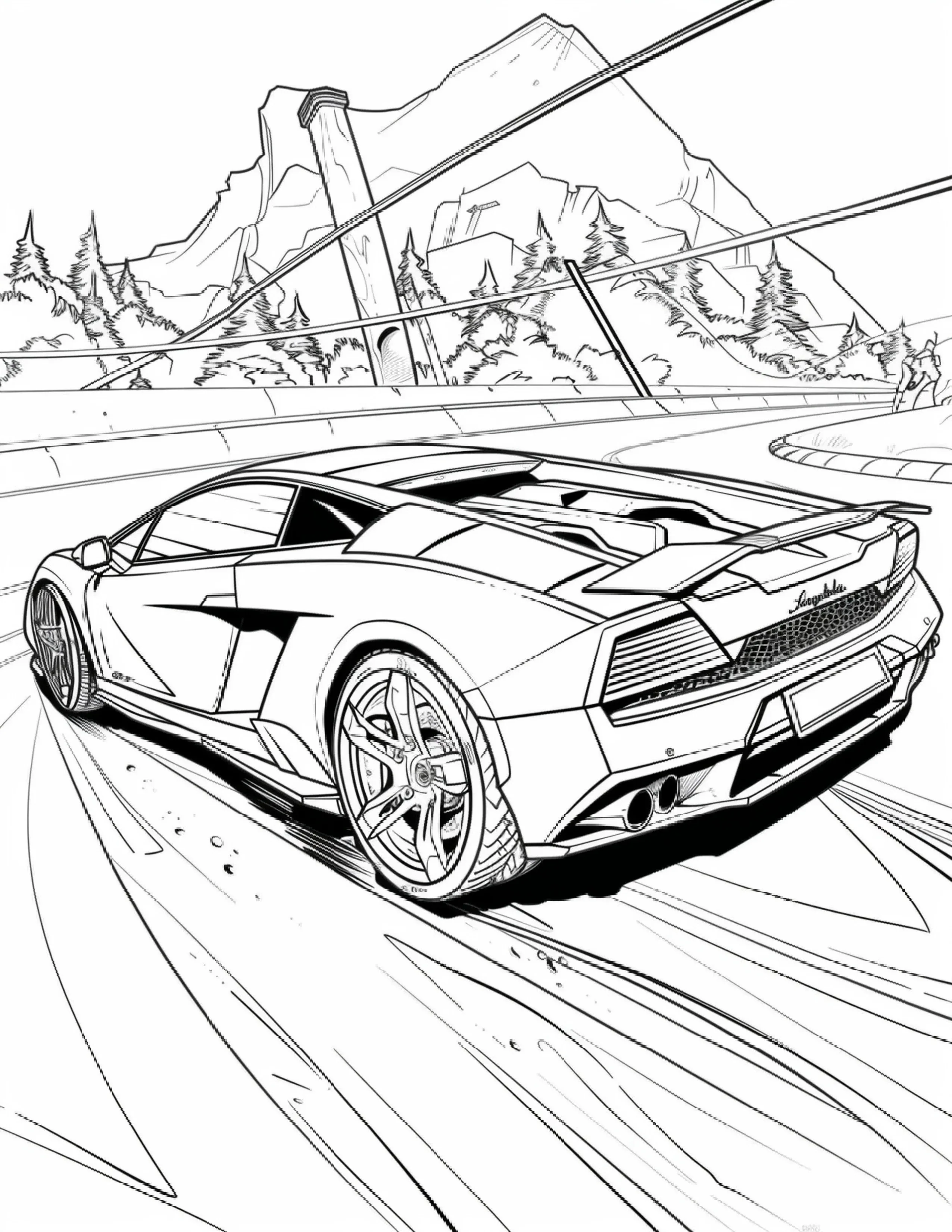 85 Sports Car Coloring Pages 1 - Robs Books