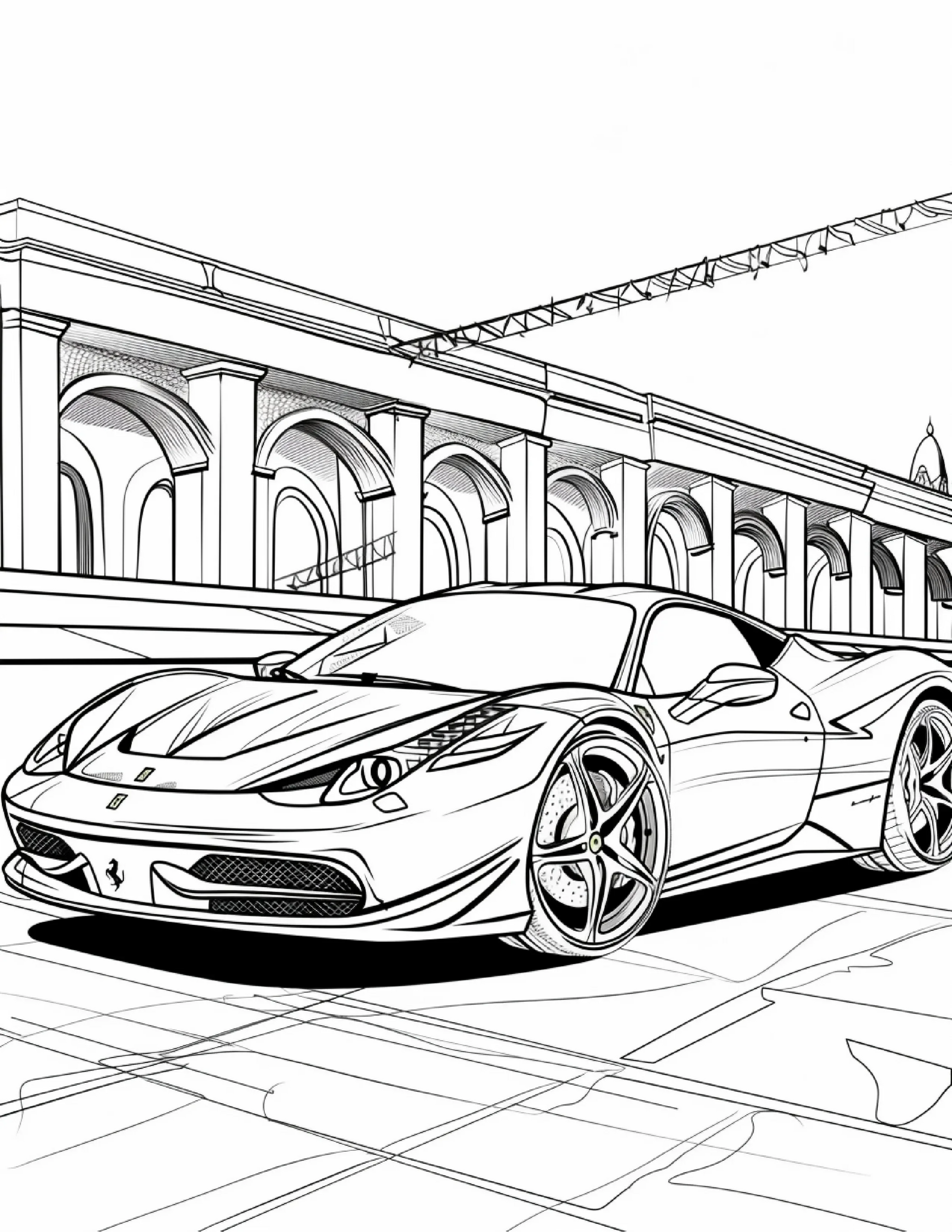 85 Sports Car Coloring Pages 2-Robs Books