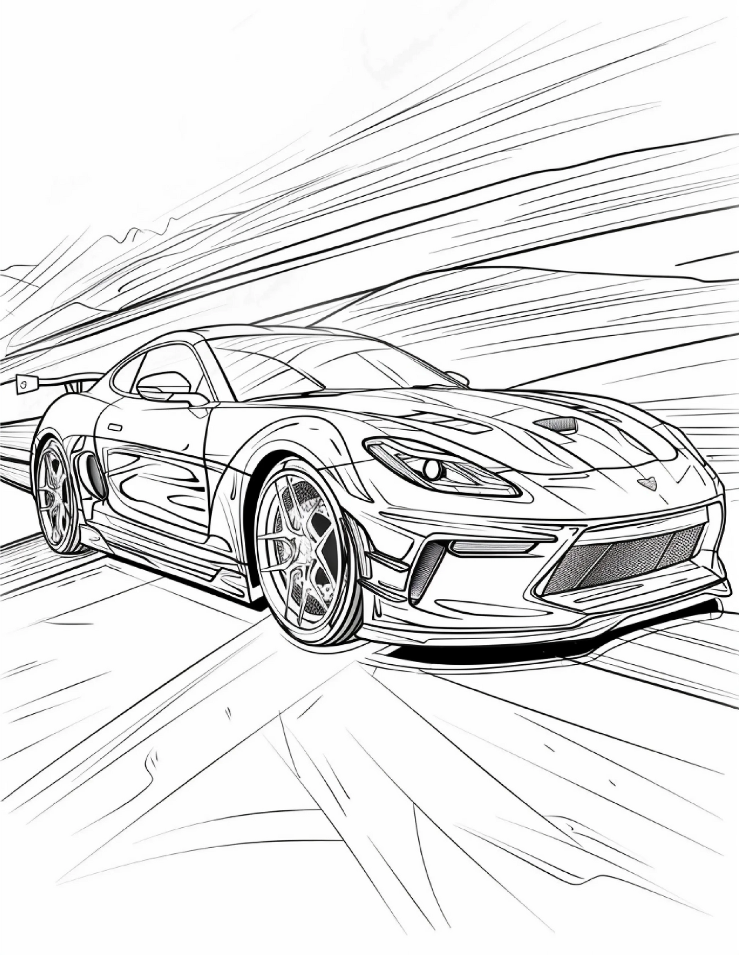 85 Sports Car Coloring Pages 1-Robs Books