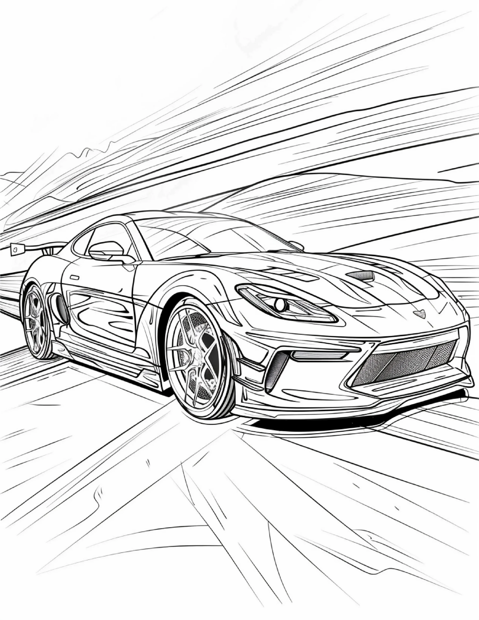 85 Sports Car Coloring Pages 1-Robs Books