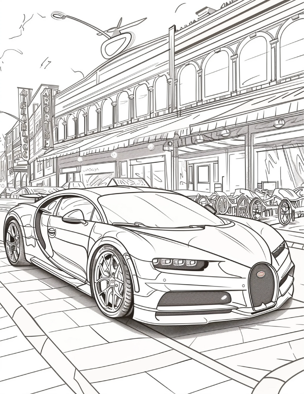 85 Sports Car Coloring Pages 1 - Robs Books