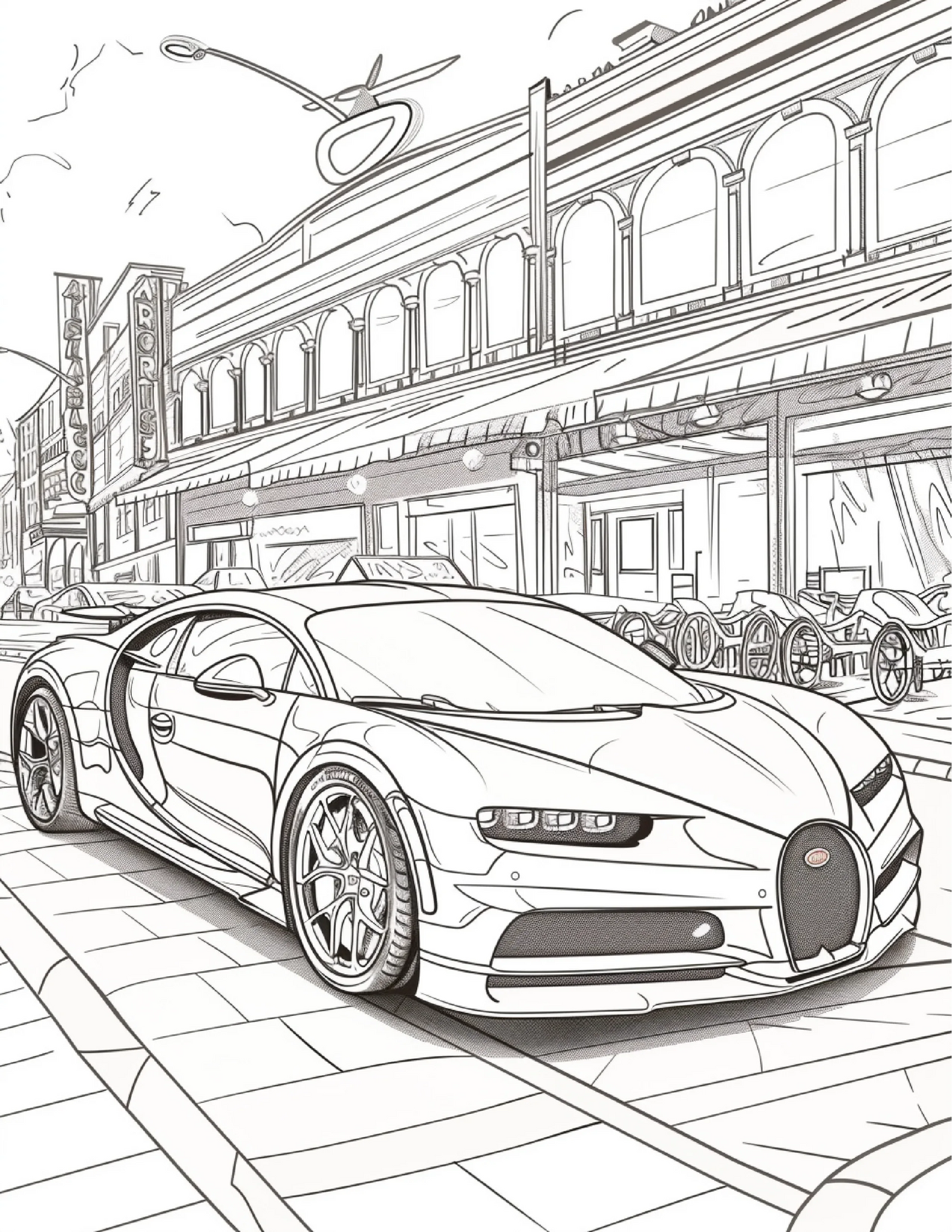 85 Sports Car Coloring Pages 1-Robs Books