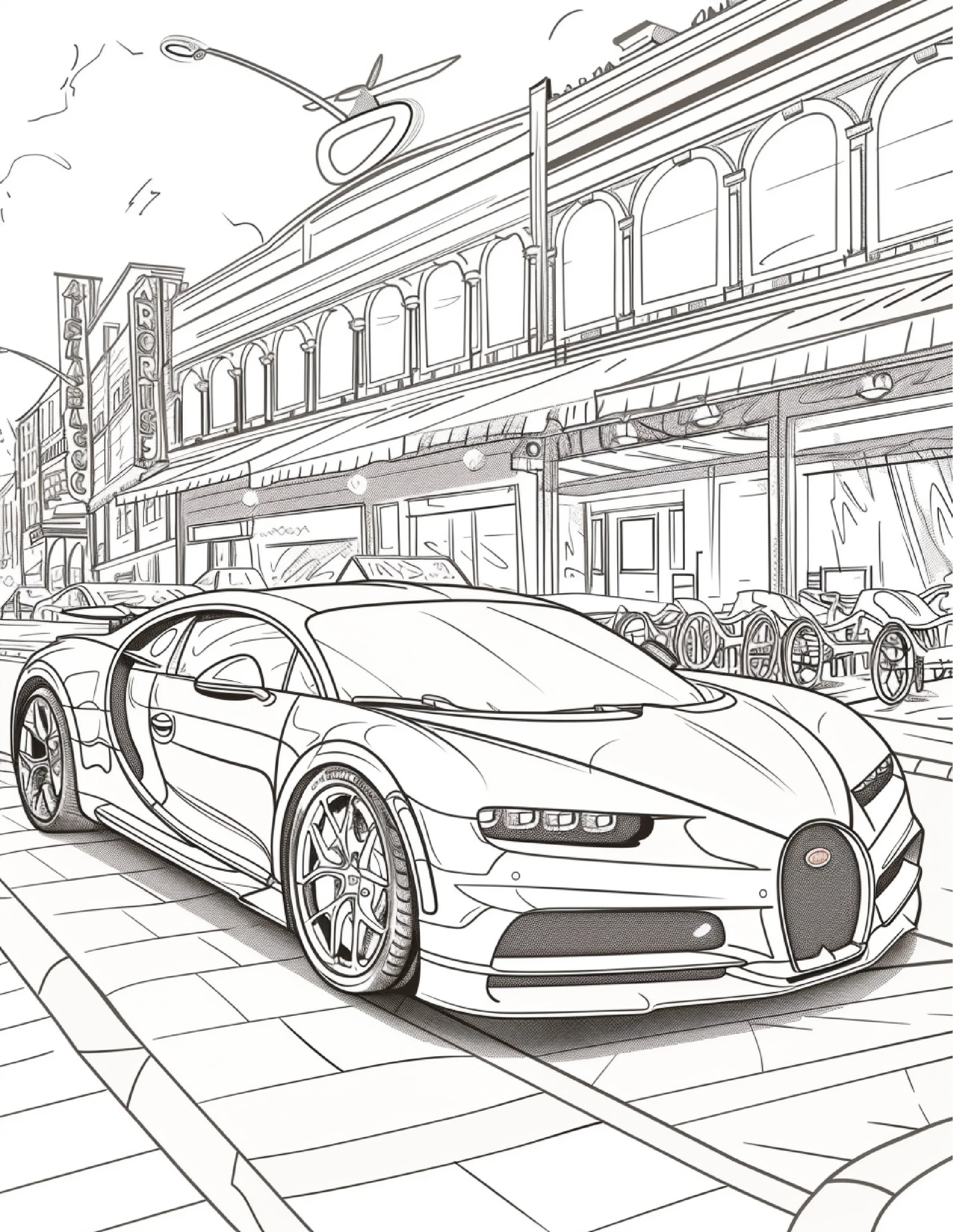 85 Sports Car Coloring Pages 1 - Robs Books