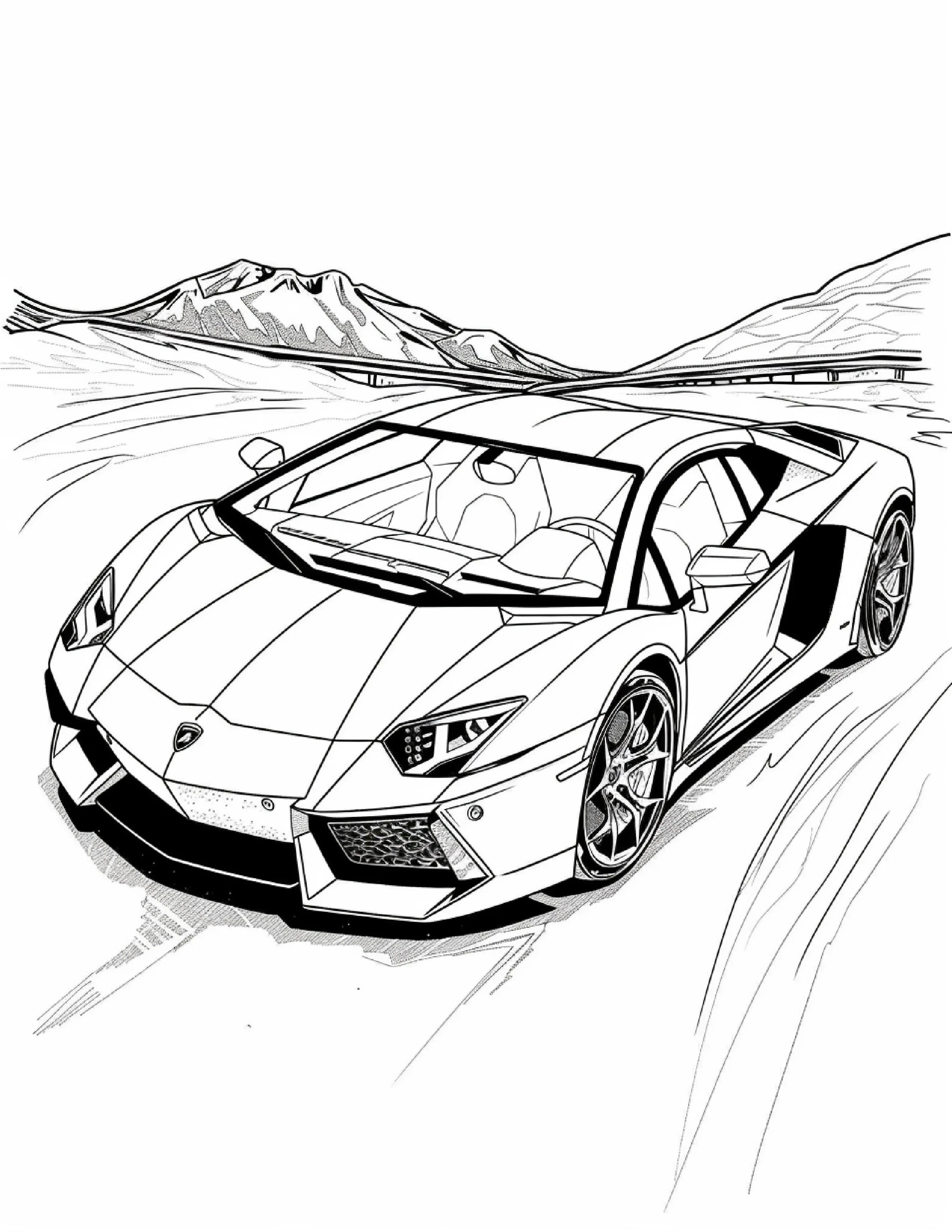 85 Sports Car Coloring Pages 1 - Robs Books