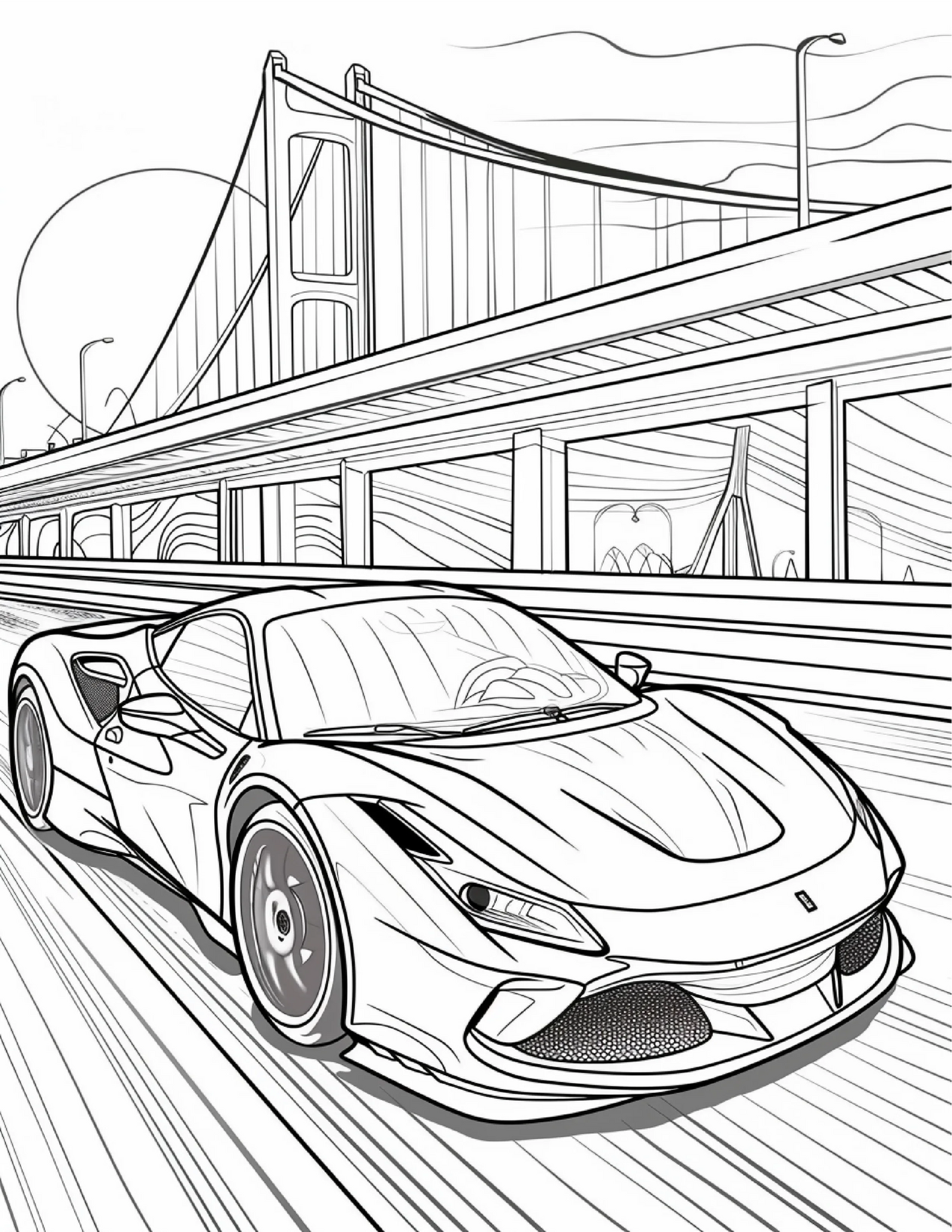 85 Sports Car Coloring Pages 2-Robs Books