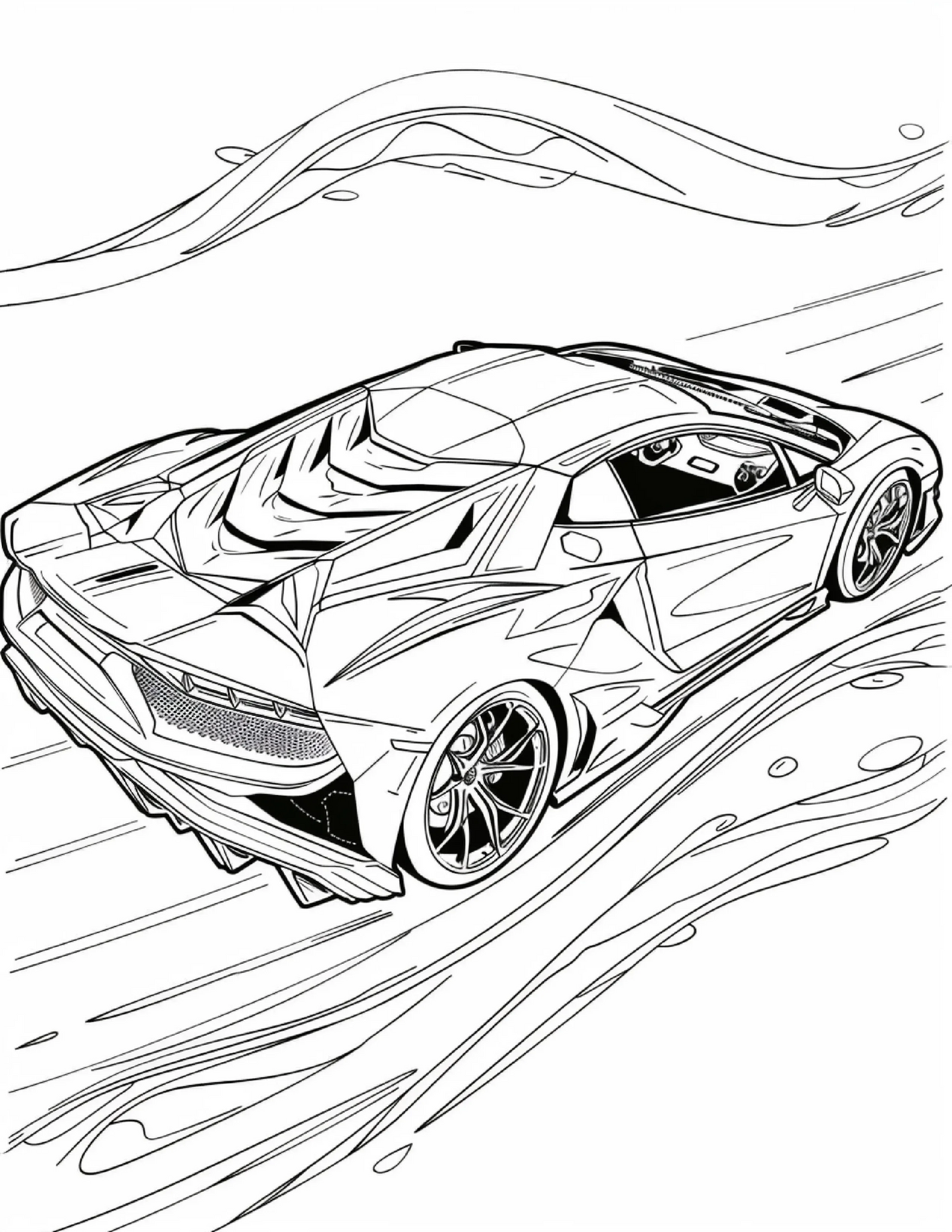 85 Sports Car Coloring Pages 2-Robs Books