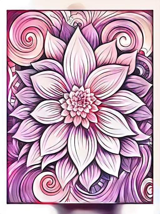 100 Flower Coloring Pages 1-Robs Books