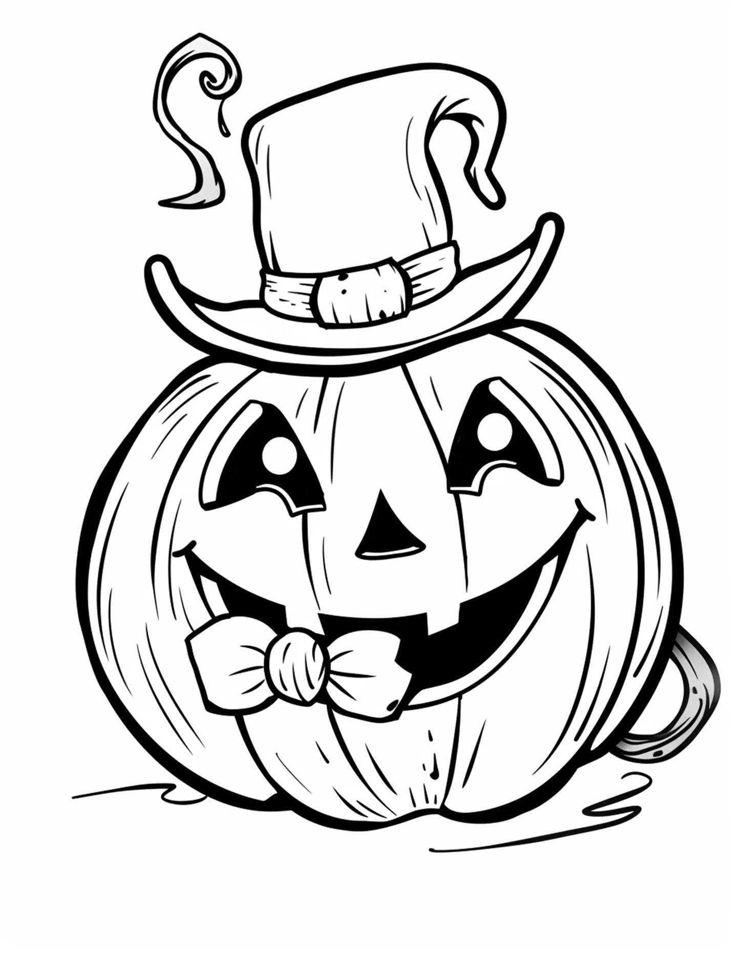 120 Halloween Pumpkin Coloring Pages-Robs Books
